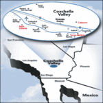 Map of the Coachella Valley, California, courtesy of Coachella Valley Economic Partnership