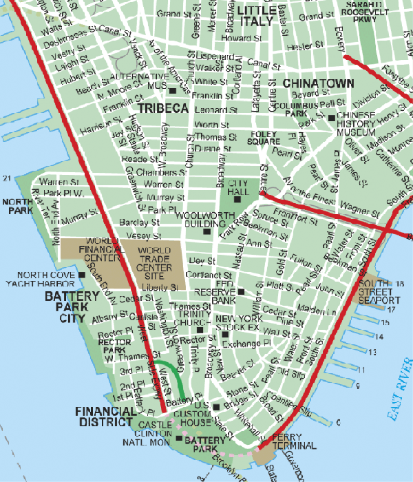 manhattan subway map