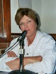 Monica Moshenko hosting live radio talk show