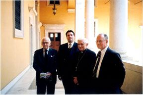 Former presidents meet Cardinal Ratzinger