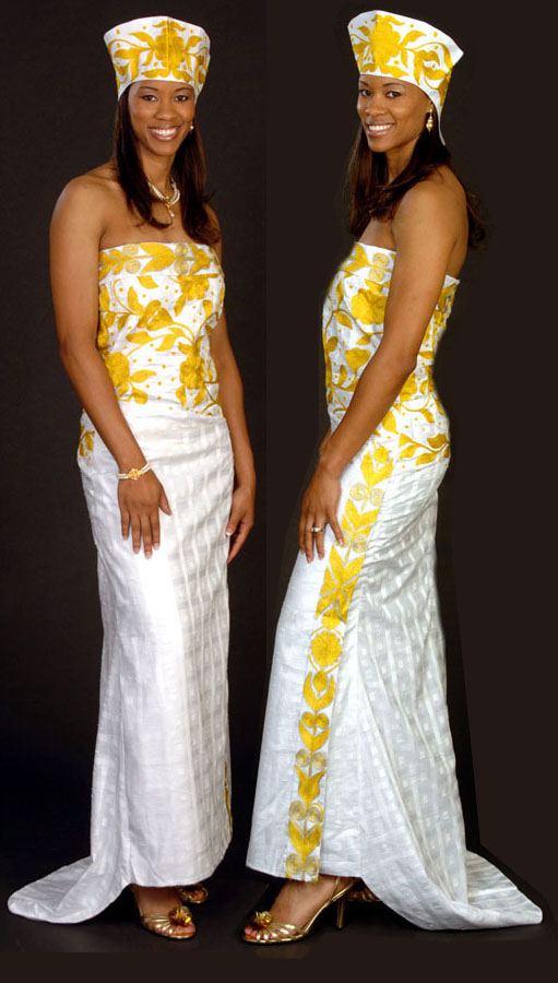 African style wedding gowns