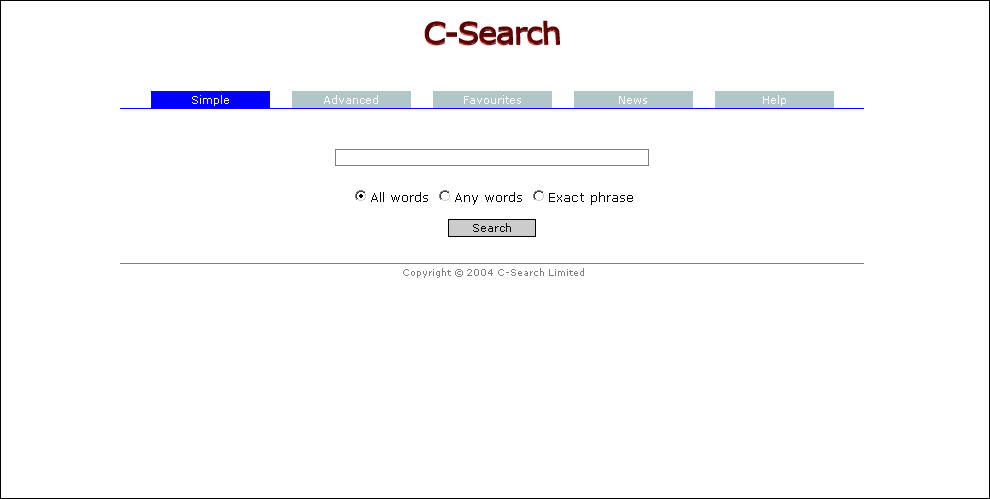 c search