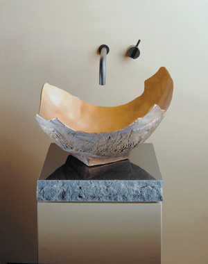 Bronze Kitchen Sinks on Hand Cast Bronze Chalice Sink