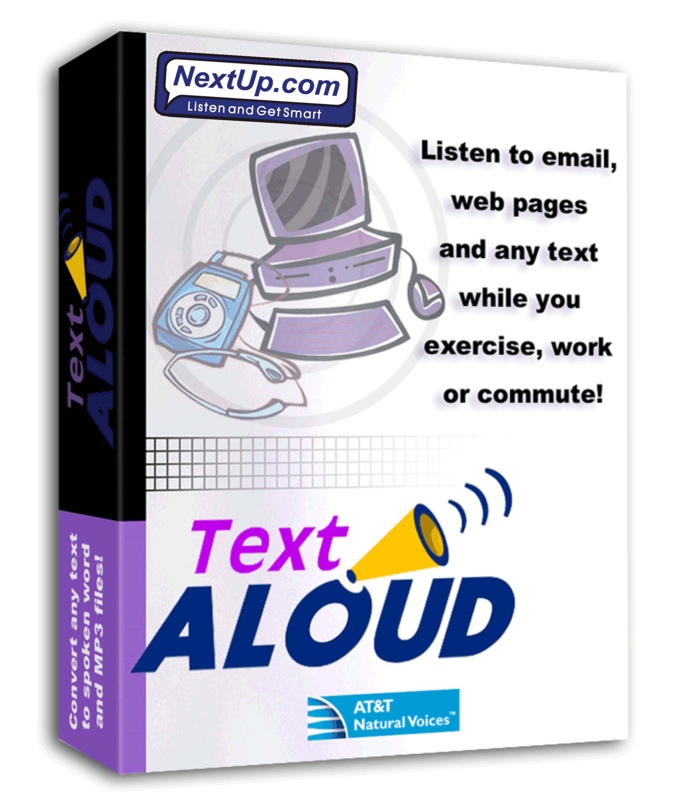 TextAloud - программа читает тексты, письма, Web страницы и документы.
