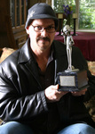 J.J. Barmettler with the 15th Annual EBE Award for Best Feature FIlm