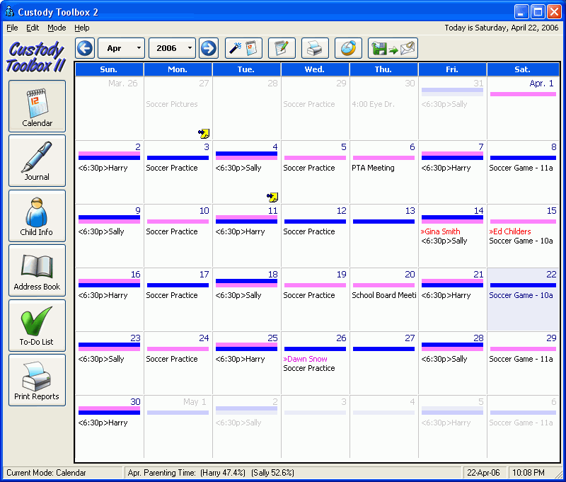 Custody Toolbox 2 Helps Parents Manage Critical Information in Custody