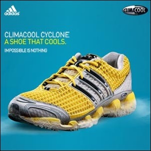 adidas ClimaCool Cyclone - a Sport Shoe That Cools As You Run