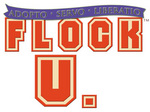 Flock U&#039;s varsity lettering art