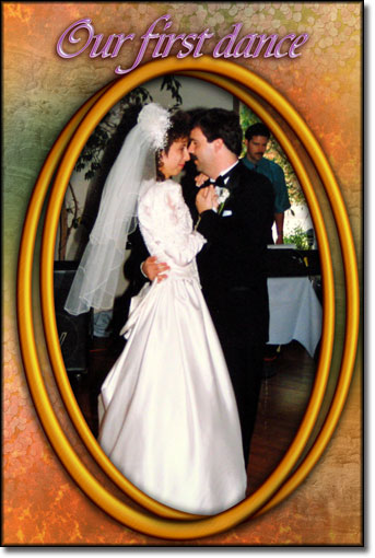 A Wedding Frame Sample From the Weddings Anniversaries Frame Pack