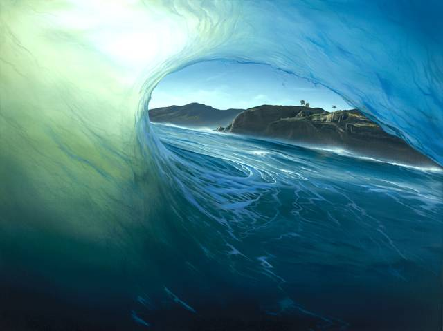 New Ocean Wave Art Image Released by Landscape Artist Ashton Howard