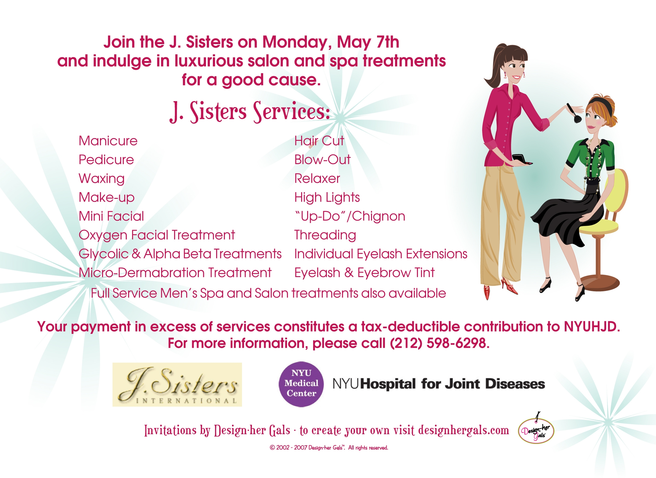 Take It All Off & Give It All Back At The J. Sisters Salon Mother's Day 