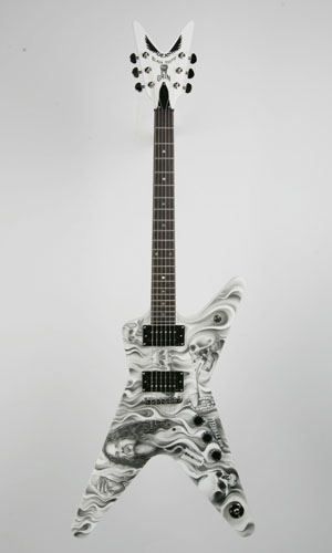 Hand-Painted Guitar by Tattoo Artist, Bob Tyrrell