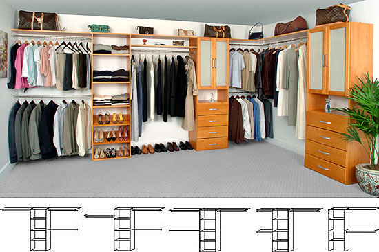 100% Solid Wood Closet Organizer That Does Not Require a Second Mortgage