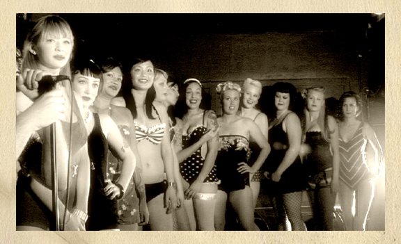 Brittown Rockabilly Chicks Contestants in the first Miss Hell On Wheels 