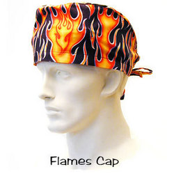 Flames Scrub Cap from surgicalcaps.com