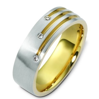 14K Diamond Wedding Band from WeddingBandcom