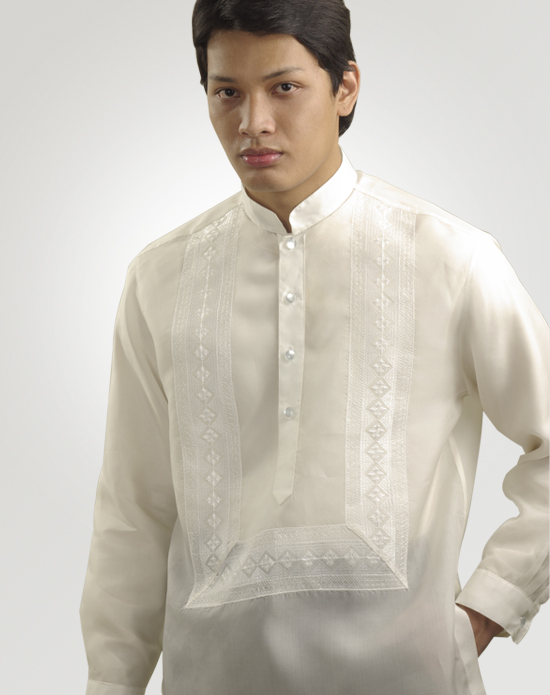 100239 Cream Men 39s Barong Perfect for Weddings Formal events 