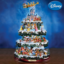 disney christmas tree with train