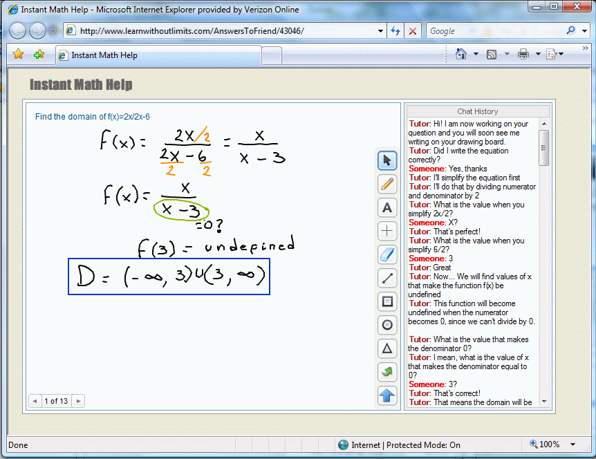 Com homework hotmath problem