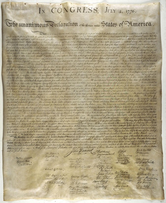 declaration of independence signatures list. Declaration of Independence