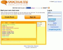 99widgets Launches 99chats Com A Free Flash Chat Room