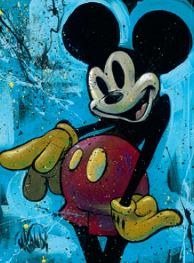 disney mouse garibaldi street david mickey fine paintings artist duck donald paragonfineart artists graffiti minnie tattoos introduces tinker bell visit