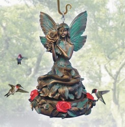 fairy feeder statue