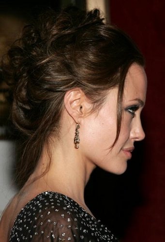 angelina jolie hair up. Angelina Jolie up do