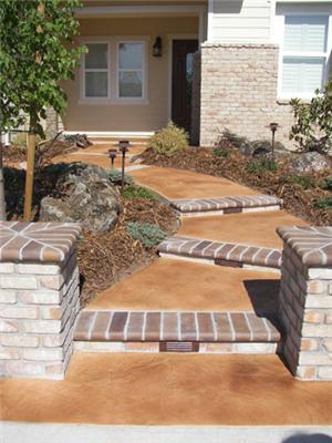 concrete entryway