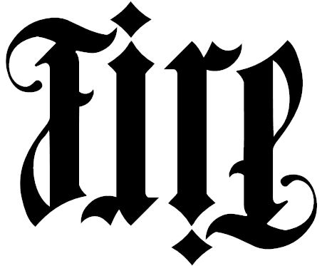 A Fire ambigram was branded onto a cardinal in one of the most violent 