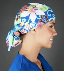 blue sky pony scrub hat