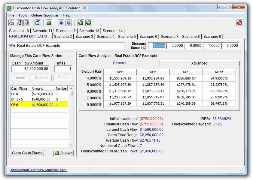 Fullsize .gif of Discounted Cash Flow Analysis Calculator