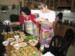 Cooking class at a Saigonese family in Vietnam