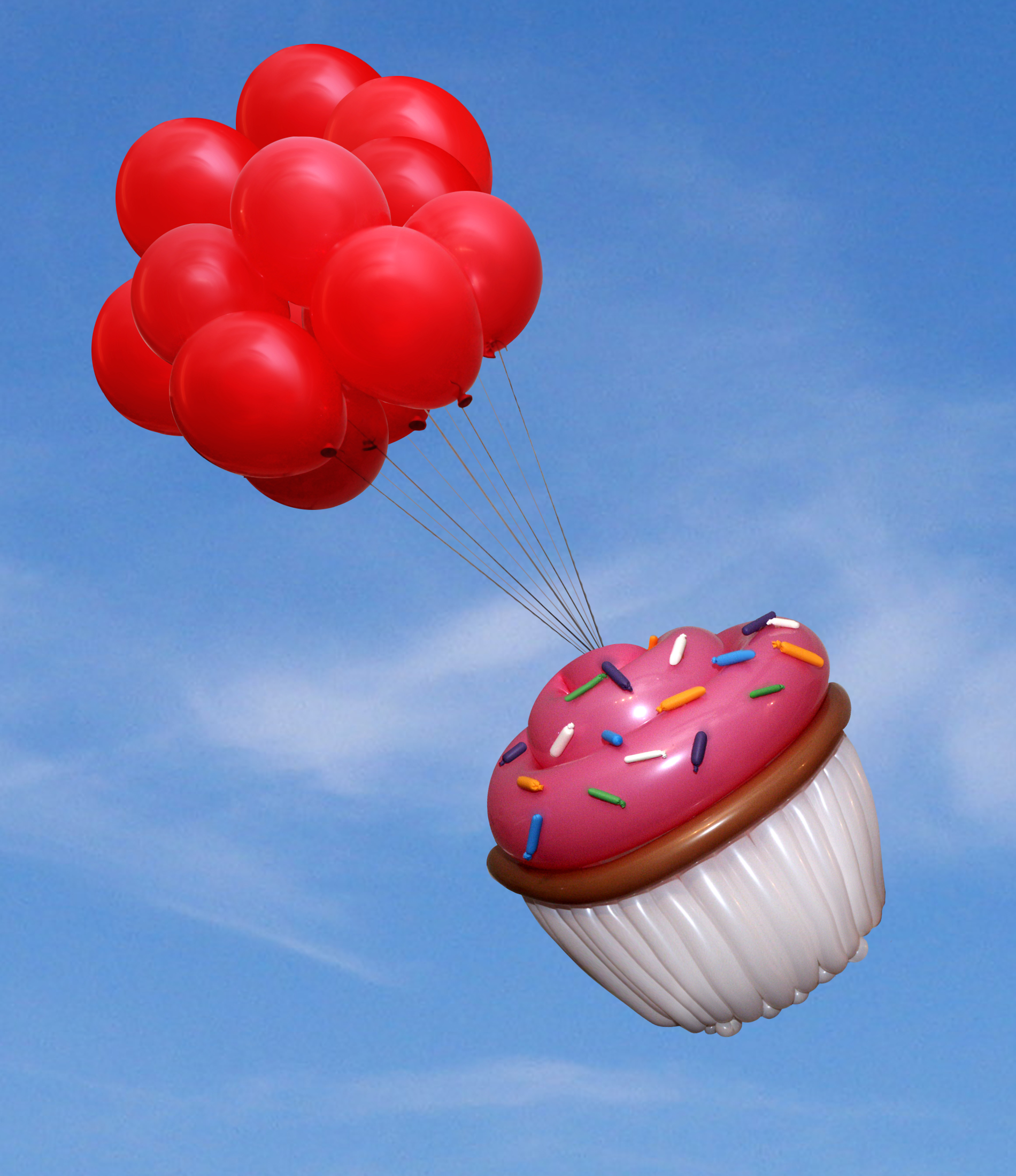 flying cupcake