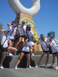 Clearly Contacts team members spread the word in Melbourne