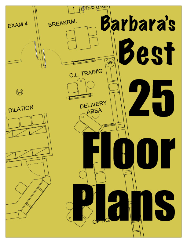Free bonus with purchase: Barbara's 25 Best Floor Plans shows optometric 