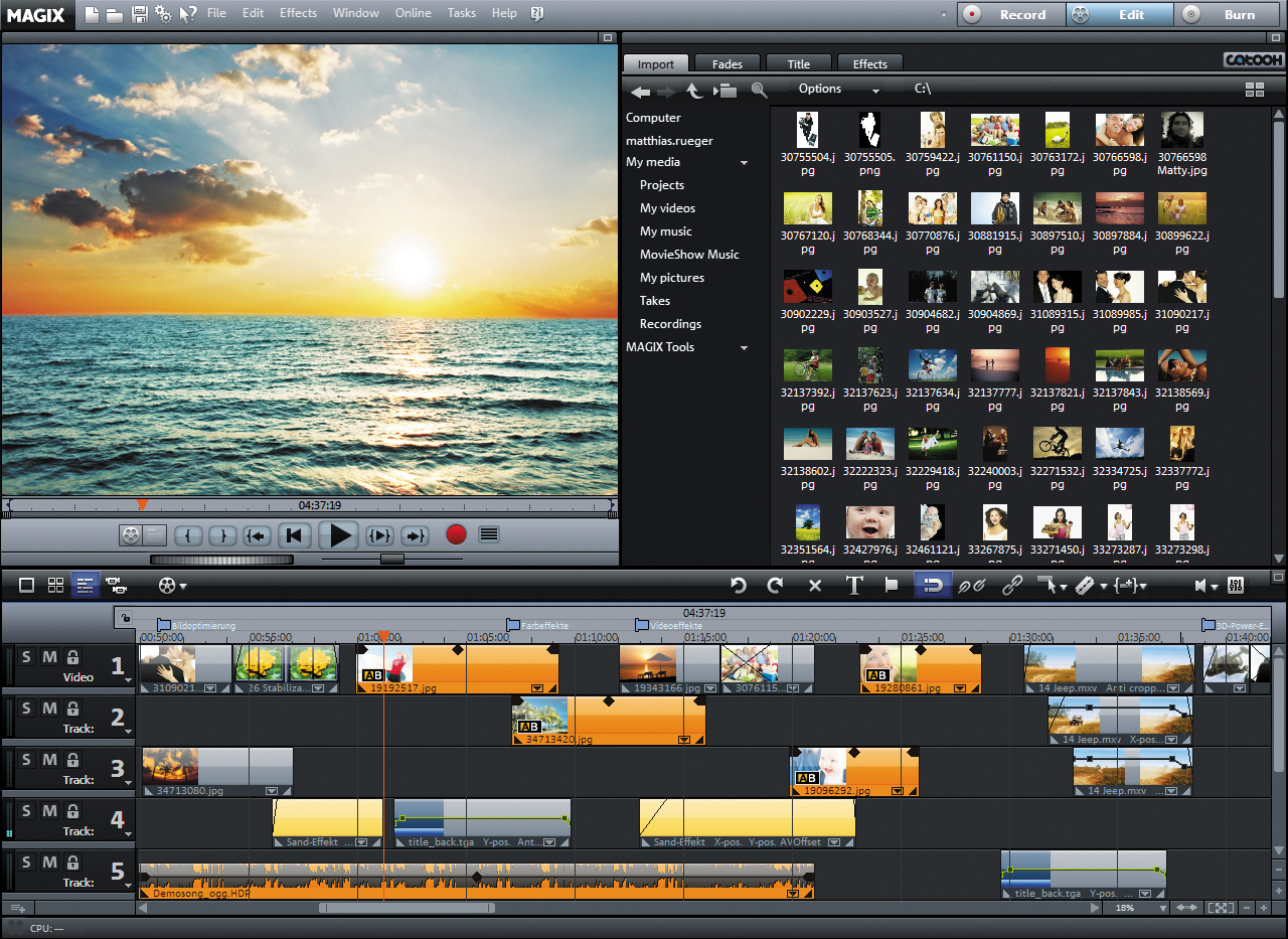 movie edit software
