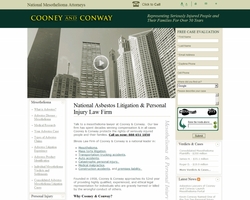 National Mesothelioma lawyers of Cooney & Conway