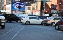 SLYKAT'S "HOTEL CLOUD NINE" BILLBOARD NEAR THE HOLLAND  TUNNEL IN NYC