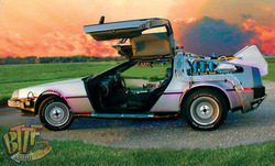 Special apperance by a replica of the Back to the Future Delorean 