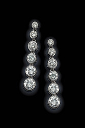 Diamond Heiress Diamond Galaxy earrings, 1 carat diamond earrings, DiamondHeiress.com