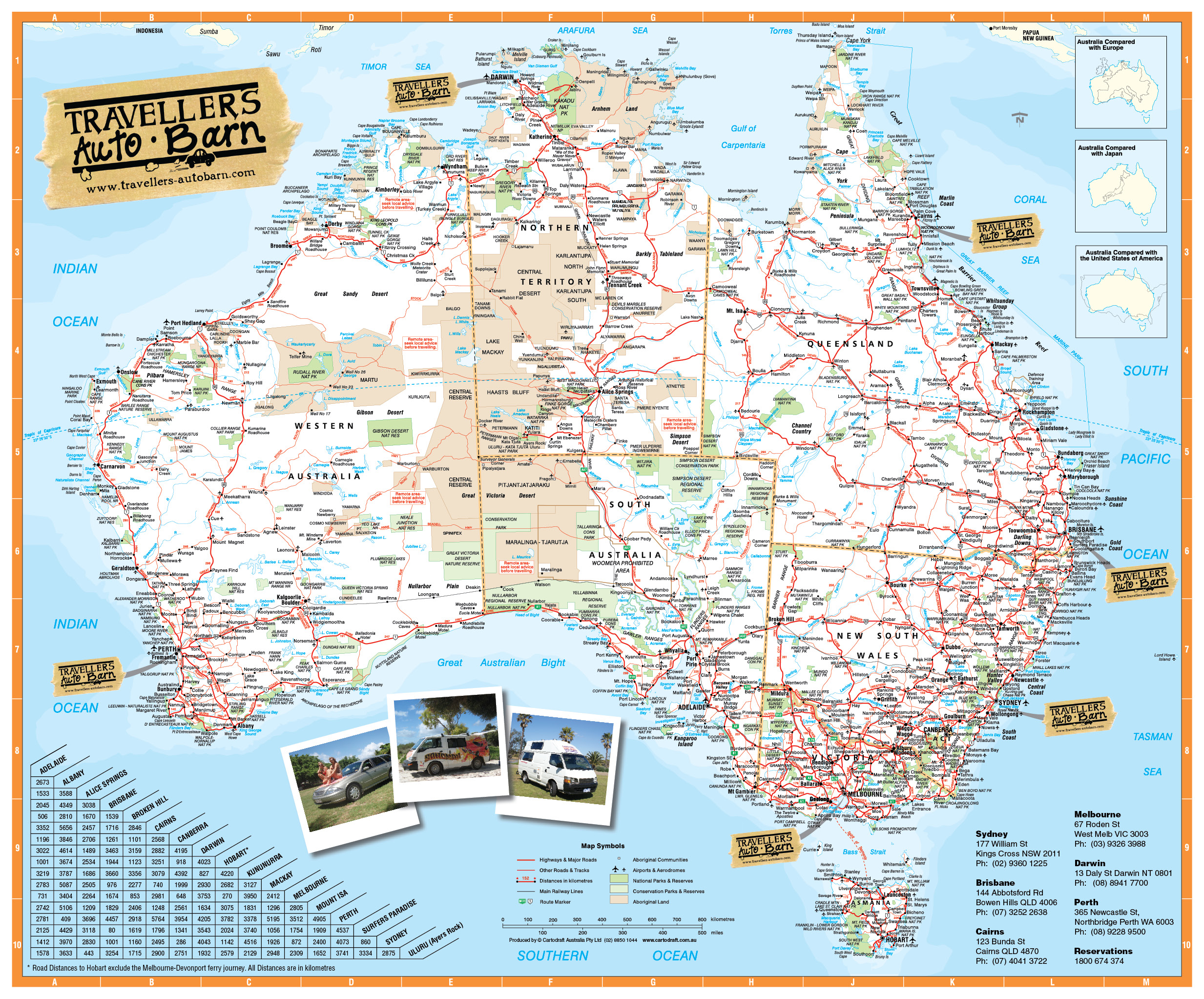 Australia Travel Map