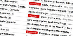 Gtriage automatically adds "Important!" Gmail labels