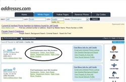 white pages search address