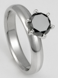 black diamond titanium ring, black diamond platinum ring, black diamond platinum titanium ring, 21st century ring, futuristic rings, black diamond titanium rings