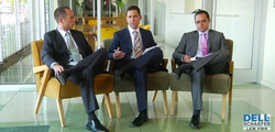 Disability Insurance Attorneys Stephen Jessup, Gregory Dell and Cesar Gavidia seated from left to right.