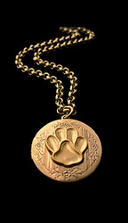 Paw Print Jewelry: Locket Necklace