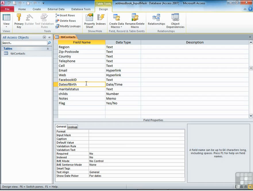 ms access runtime ribbons