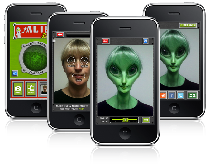Rocket 5 Studios Releases 'Alien Booth' app for the iPhone and iPod Touch