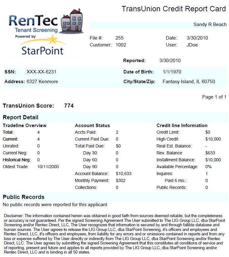 safe credit report